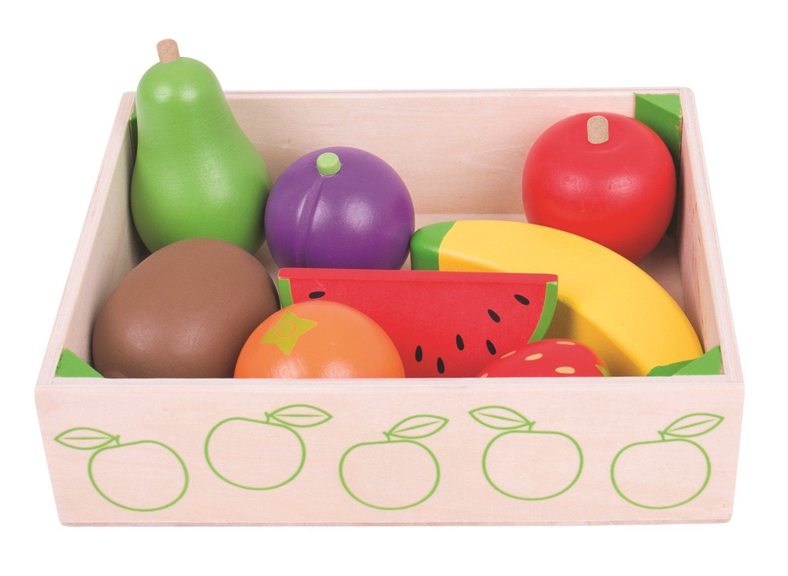 Bigjigs Toys Pretend Fruit Crate