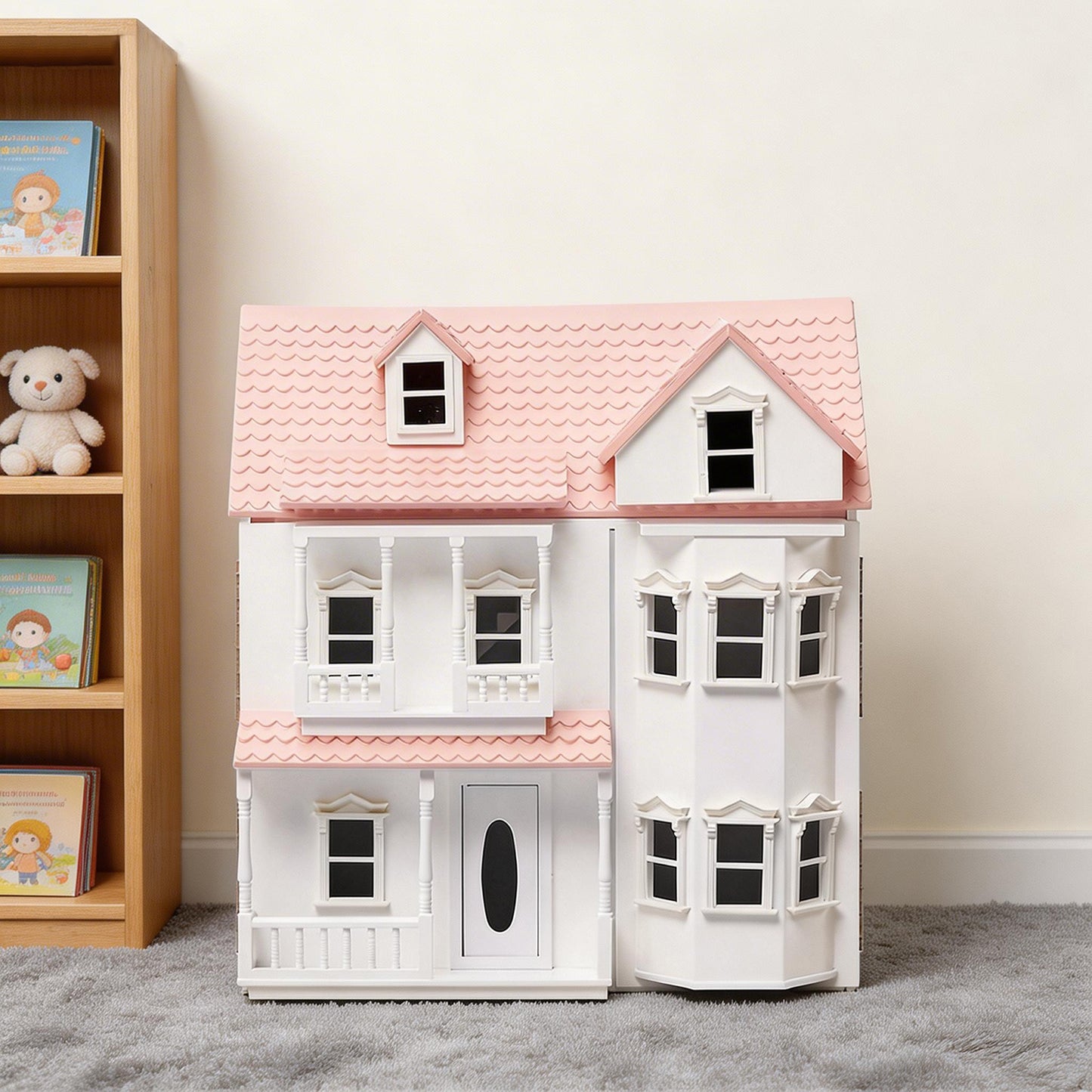 All 4 Kids Victoria Dollhouse - Pink