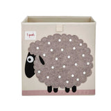 3 Sprouts Fabric Storage Box - Grey Sheep