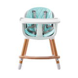 JOY  BABY Amelia Blue 2-in-1 Timber Highchair