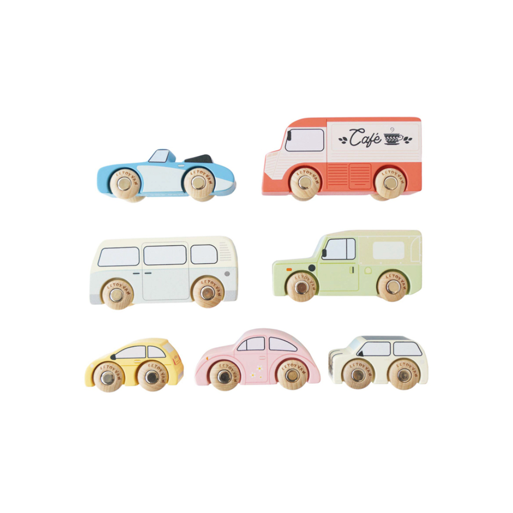 Le Toy Van Vintage Toy Cars - 7 Piece