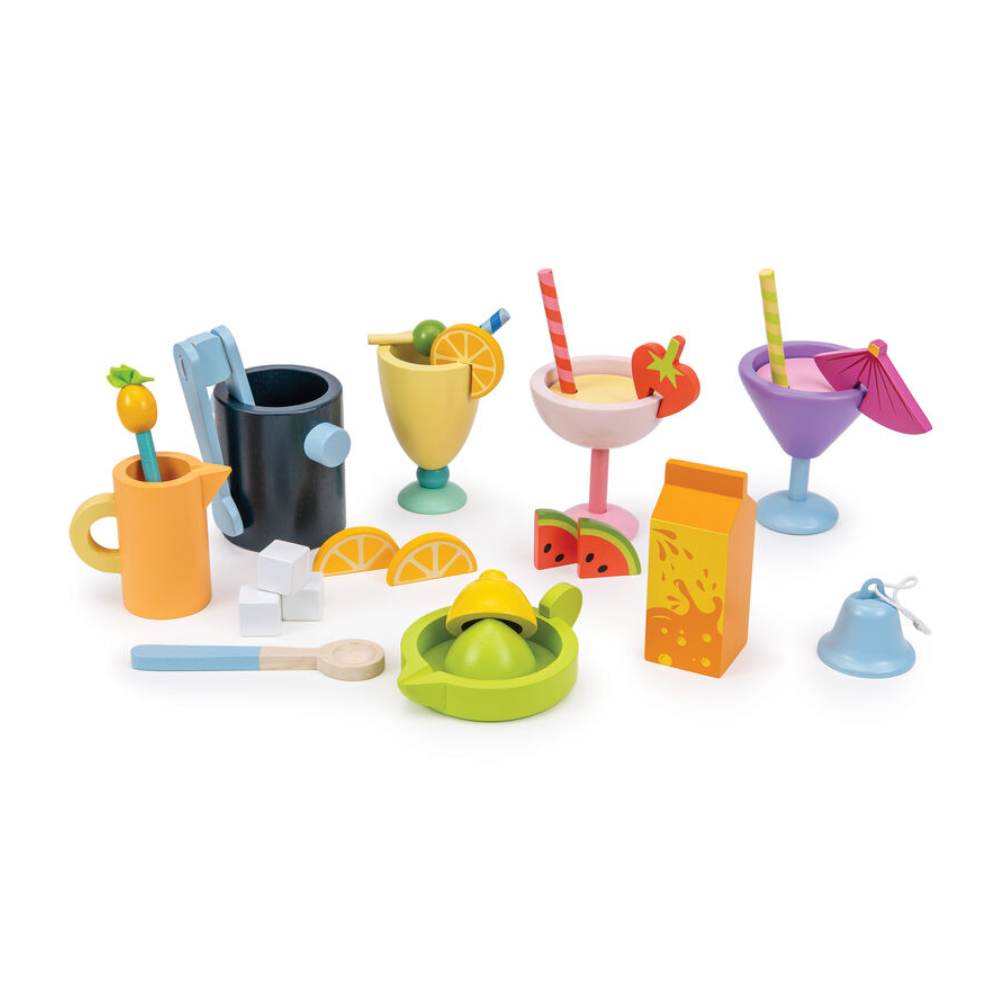 Tender Leaf Toys Pretend The Juice Bar Drinks Trolley