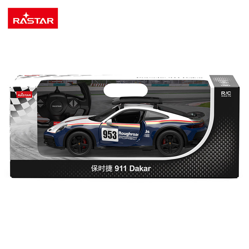 Rastar Licensed 1:14 Porsche 911 Dakar Performance Remote Control Car