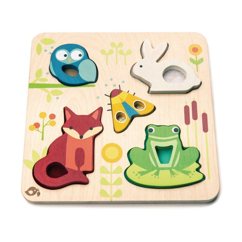 Tender Leaf Toys Wooden Touchy Feely Animals