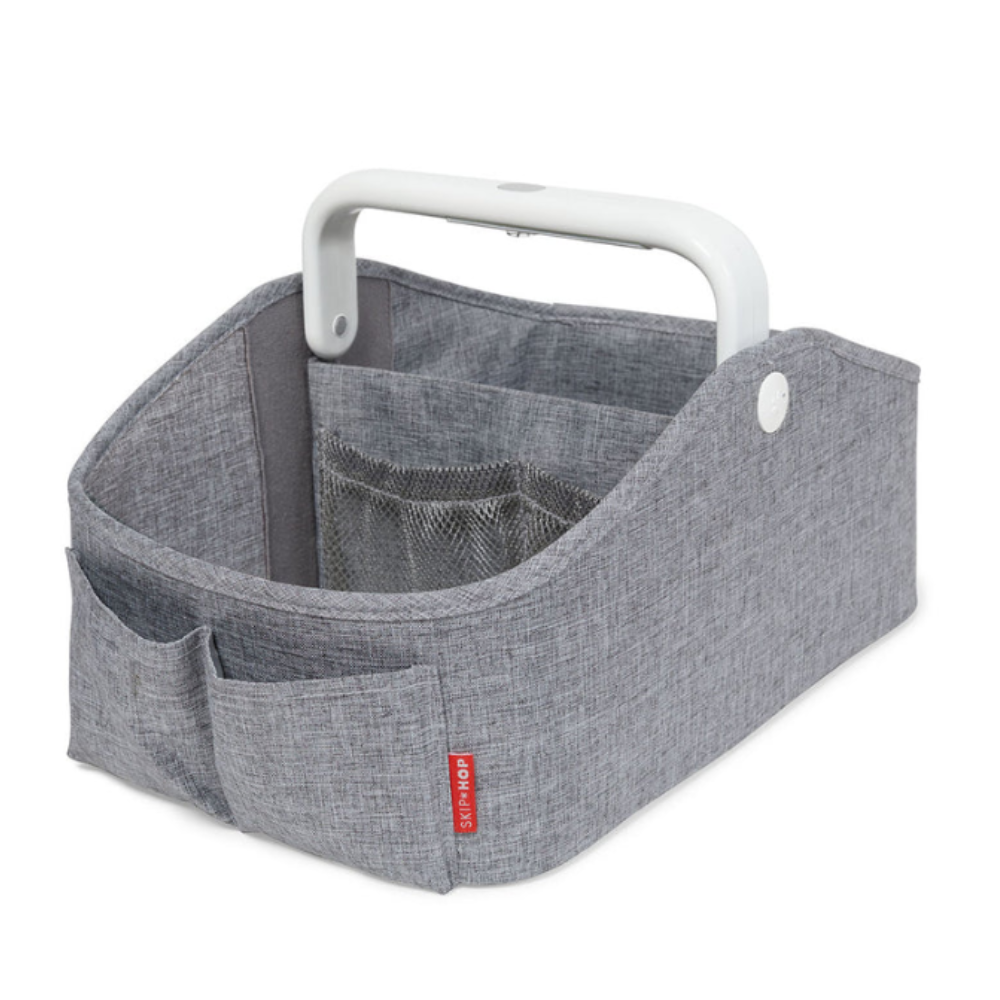 Skip Hop Nursery Style Light Up Nappy Caddy - Heather Grey