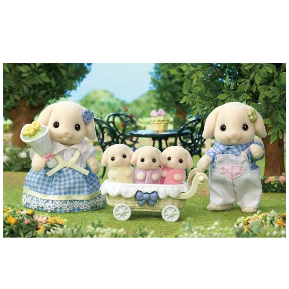 Sylvanian Families Flora Rabbit Family