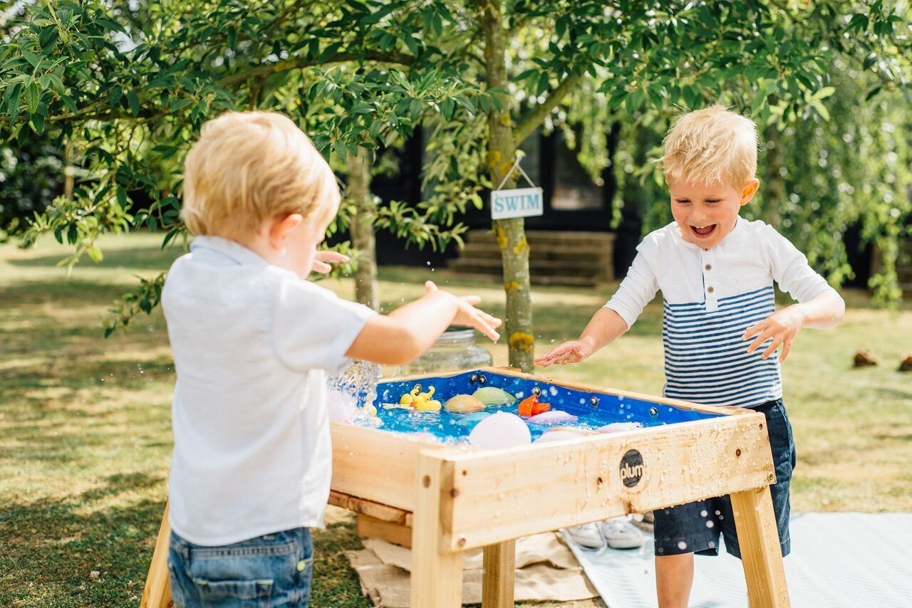 Plum Build and Splash Wooden Sand and Water Table