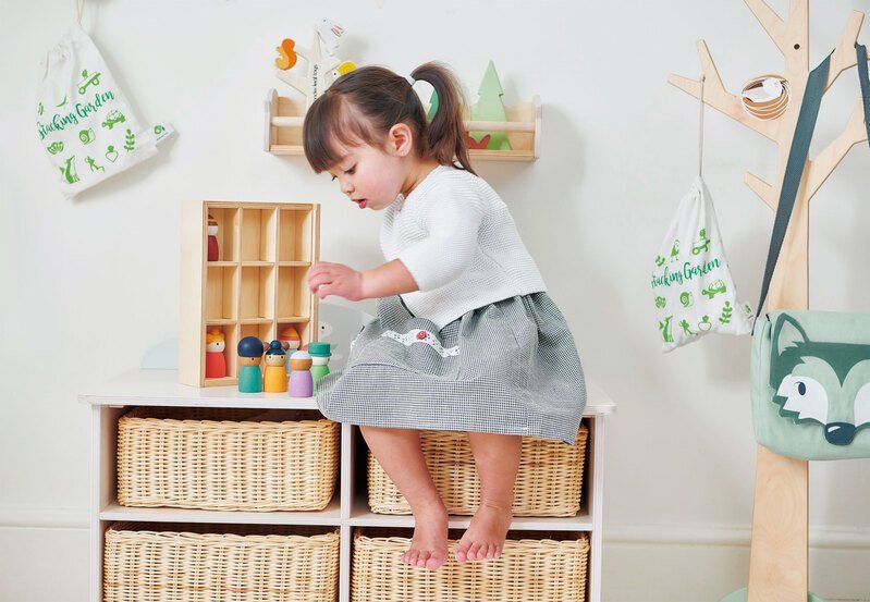 Tender Leaf Toys Kids Wooden Bunny Storage Unit