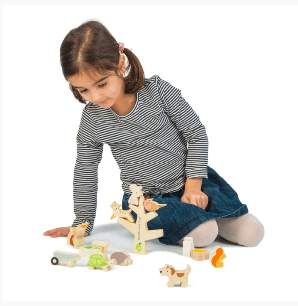 Tender Leaf Toys Stacking Garden Animal Friends