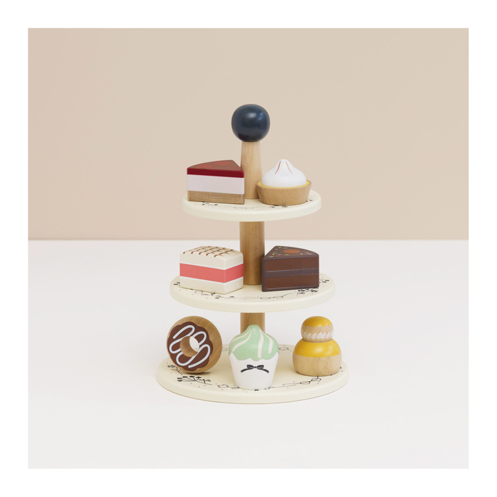Le Toy Van Three Tier Patisserie Cake Stand - 8 Piece