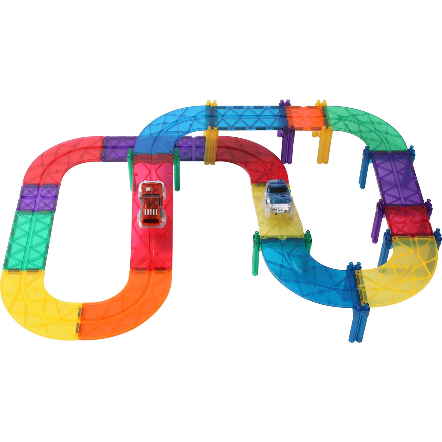 MNTL Classic Magnetic Car Track Set 52 Pcs
