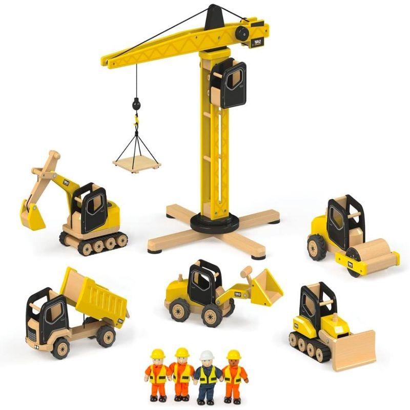 Tidlo Wooden Construction Toy - Tower Crane