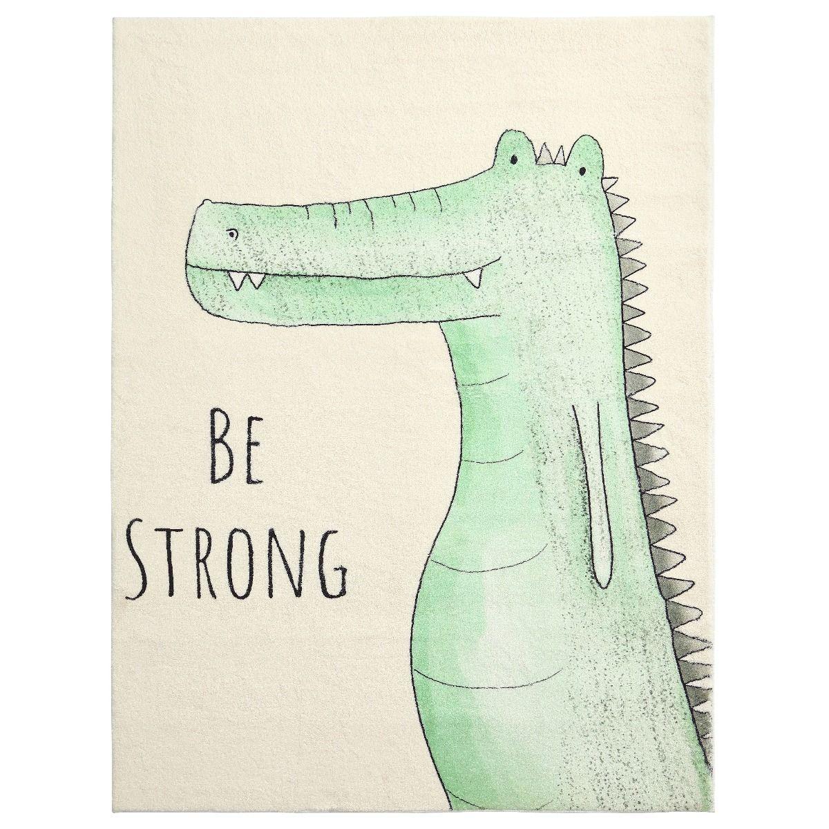 All 4 Kids Alligator Be Strong Rug