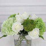 Artificial Flower Bouquet Arrangements - Rose and Hydrangea