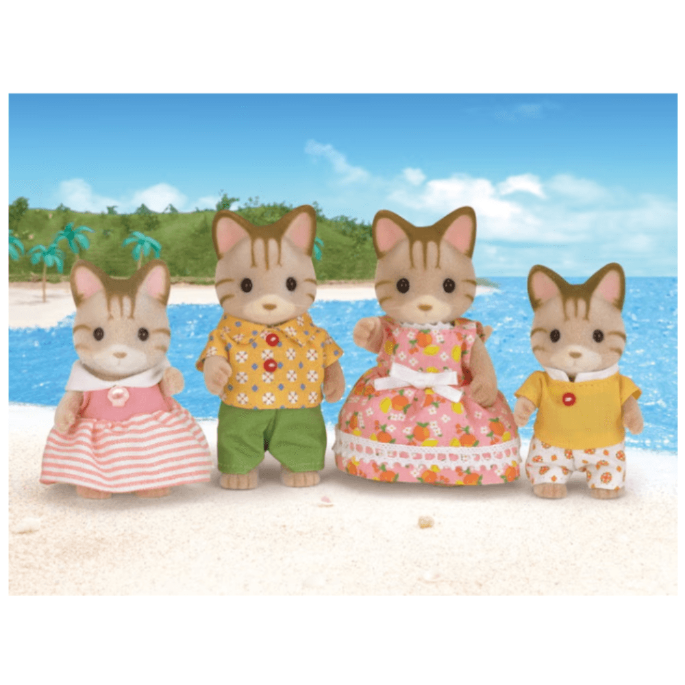 Sylvanian Families Striped Cat Family