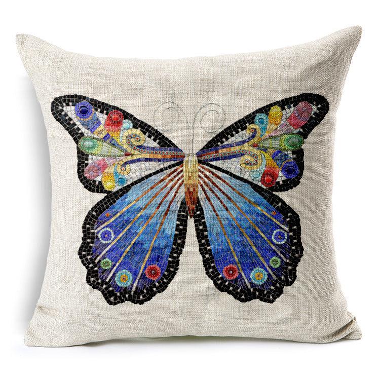 All 4 Kids 45cm Square Throw Pillow Cushion Cover - Butterfly