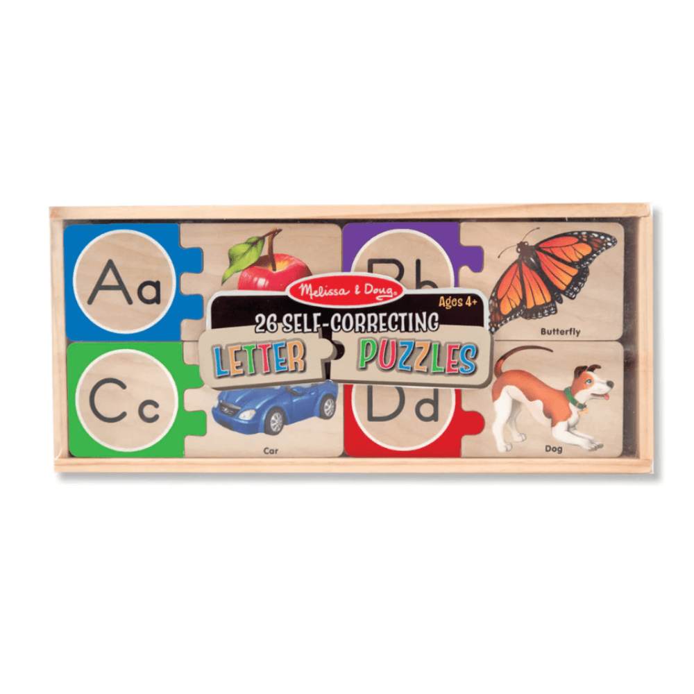 Melissa & Doug Alphabet Wooden Puzzle Cards