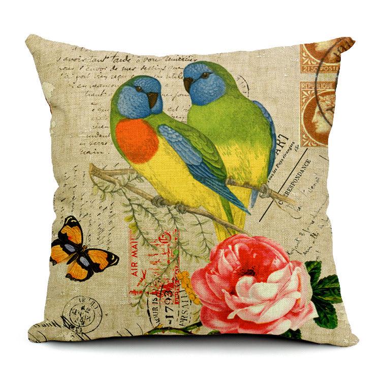 All 4 Kids 45cm Square Throw Pillow Cushion Cover - Lorikeet