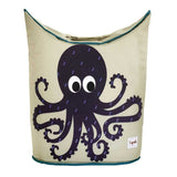 3 Sprouts Laundry Hamper - Purple Octopus