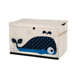 3 Sprouts Fabric Toy Chest - Blue Whale