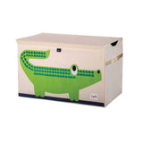 3 Sprouts Fabric Toy Chest - Green Crocodile