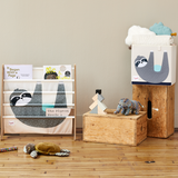 3 Sprouts Fabric Storage Box - Grey Sloth