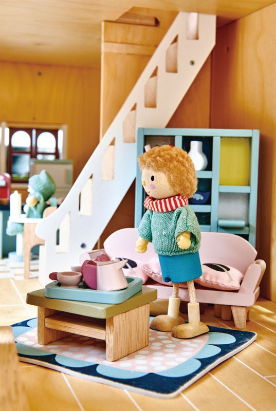 Tender Leaf Toys Dovetail Dollhouse Sitting Room Set