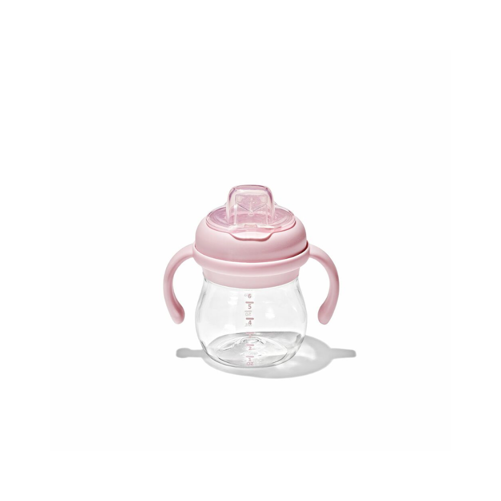 OXO Tot Transitions Soft Spout Sippy Cup With Removable Handles 6oz - Blossom