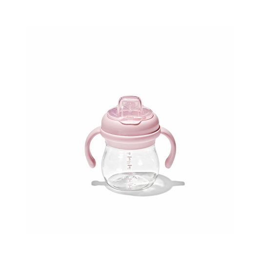OXO Tot Transitions Soft Spout Sippy Cup With Removable Handles 6oz - Blossom