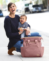 Skip Hop Main Frame Wide Open Nappy Backpack - Dusty Rose