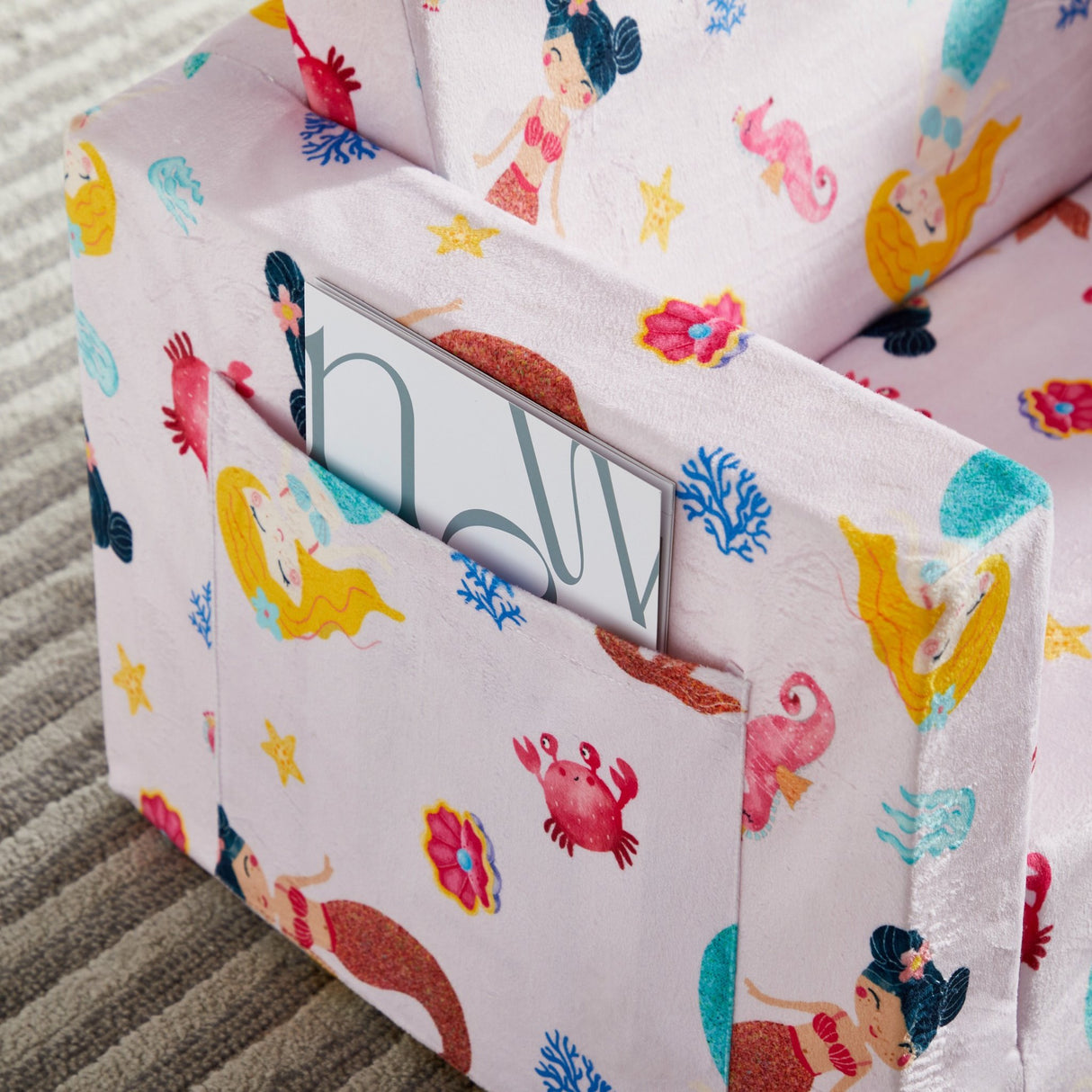 All 4 Kids Mermaid Dreams Flip-Out Couch