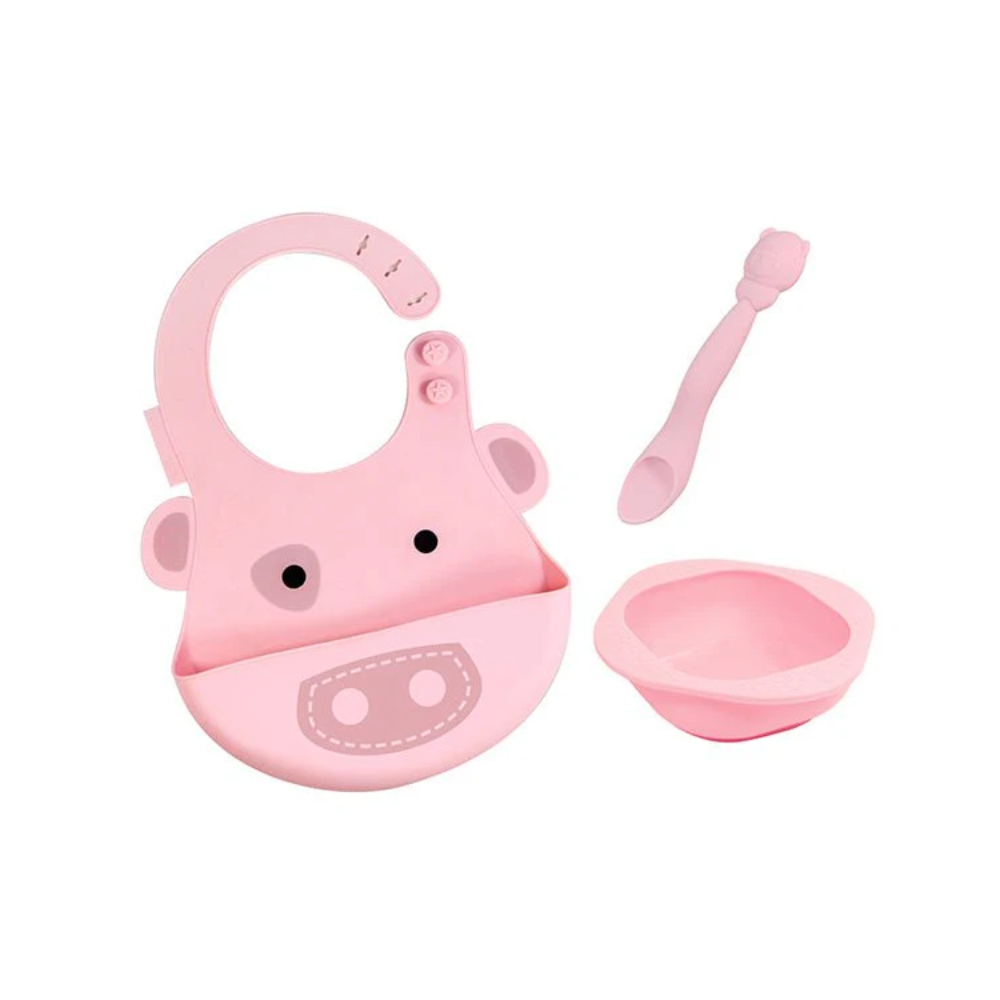 Marcus & Marcus Gift Feeding Set - Green Elephant