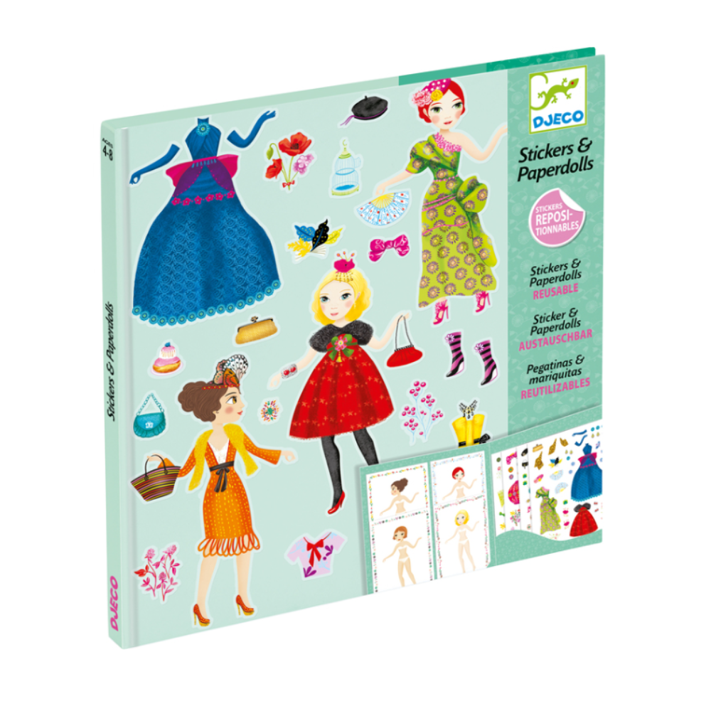 Djeco Massive Fashion Stickers And Paper Dolls