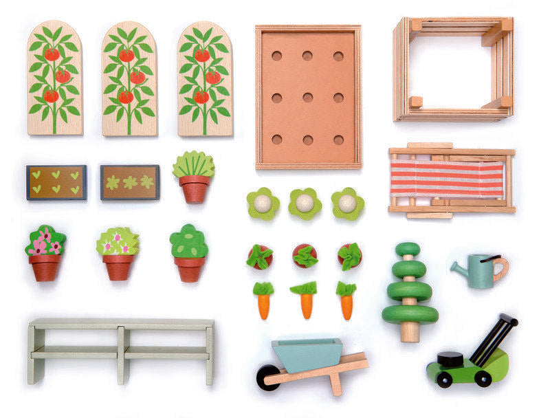 Tender Leaf Toys Greenhouse with Garden Play Set