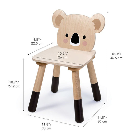 Tender Leaf Toys Kids Wooden Forest Koala Chair