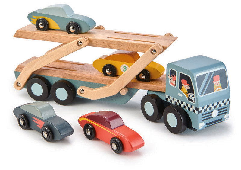 Tender Leaf Toys Wooden Car Transporter