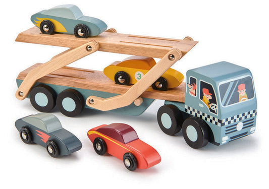 Tender Leaf Toys Wooden Car Transporter