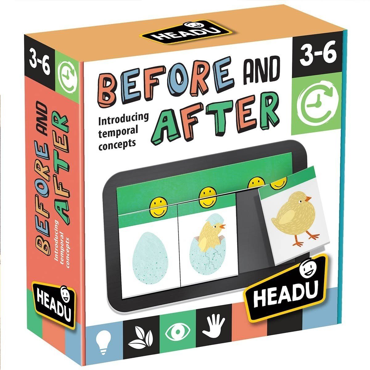 Headu Flash Card Game - Before and After