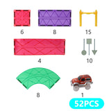 MNTL Classic Magnetic Car Track Set 52 Pcs
