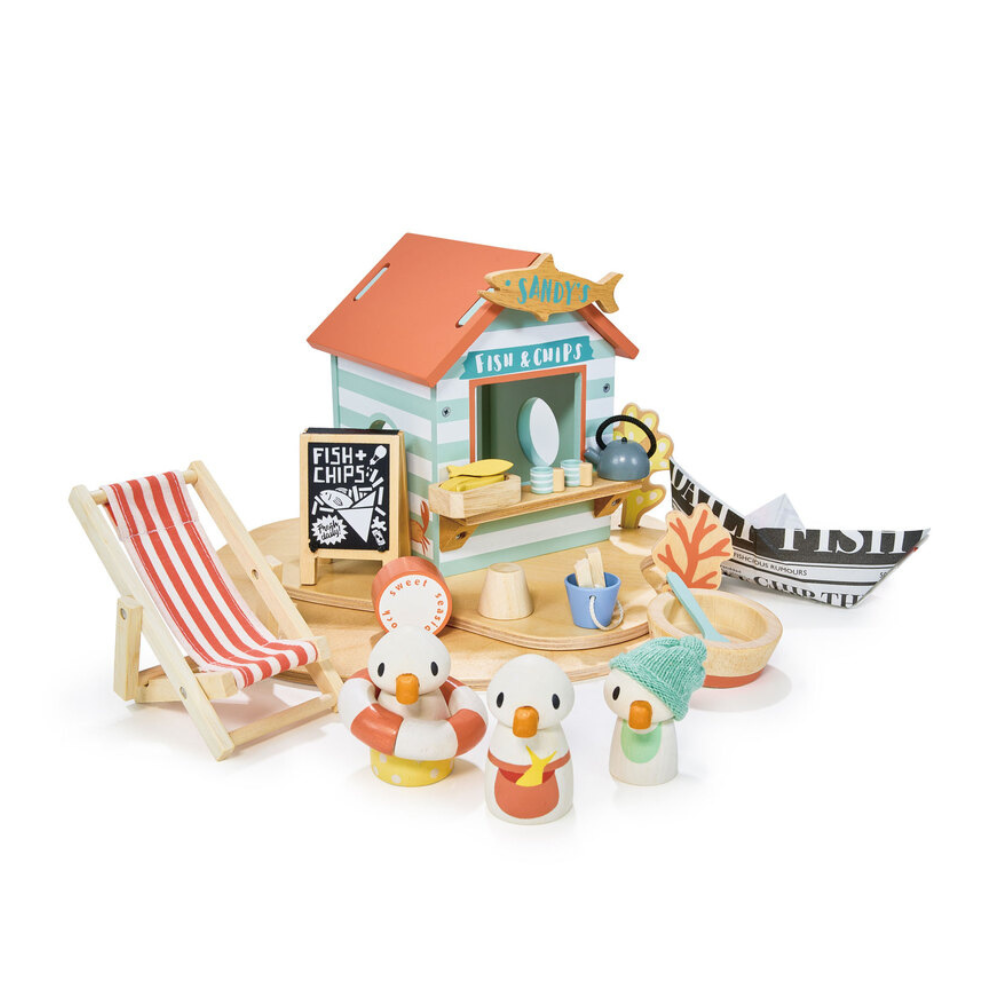 Tender Leaf Toys Wooden Sandy's Beach Hut