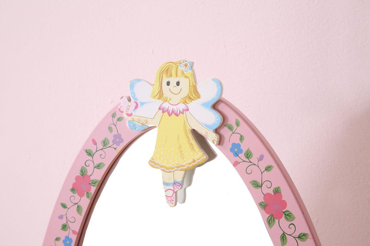 ALL 4 KIDS Olivia the Fairy Girl‘s Wooden Standing Mirror