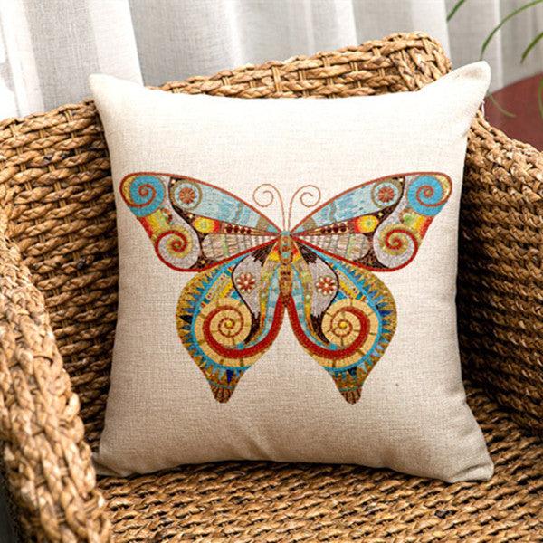 All 4 Kids 45cm Square Throw Pillow Cushion Cover - Butterfly