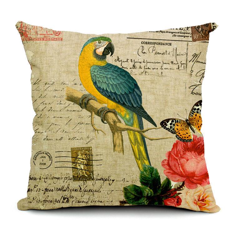 All 4 Kids 45cm Square Throw Pillow Cushion Cover - Lorikeet