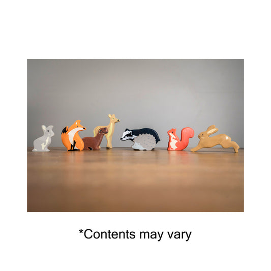 Tender Leaf Toys Wooden Selection of 8 Woodland Animals