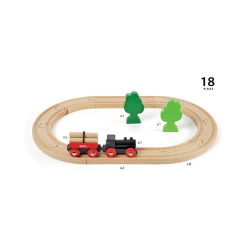 BRIO - Classic Little Forest Train Set 18 Pie