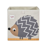 3 Sprouts Fabric Storage Box - Grey Hedgehog