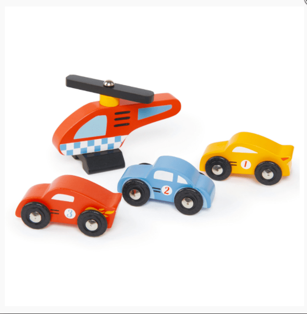 Tender Leaf Toys Wooden Blue Bird Service Station Play Set