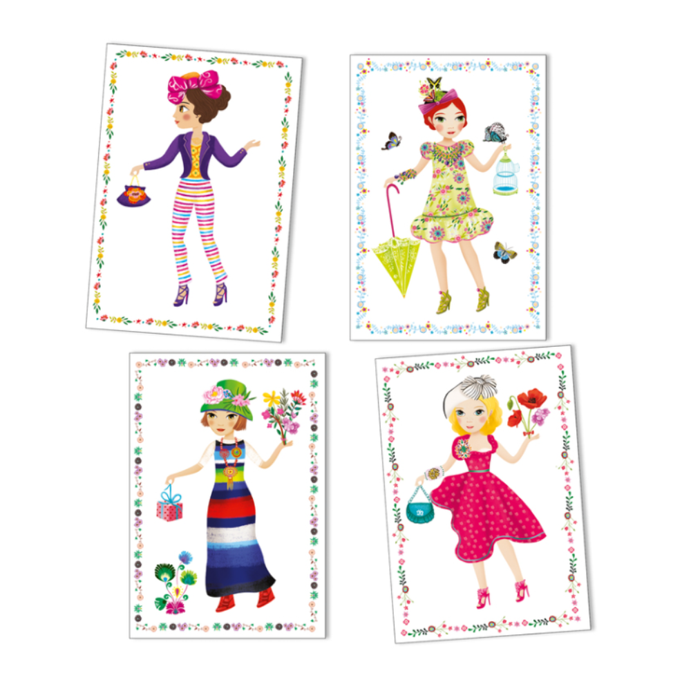 Djeco Massive Fashion Stickers And Paper Dolls