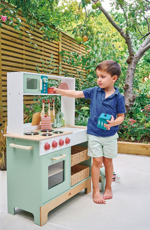 Tender Leaf Toys Pretend Mini Chef Kitchen Range