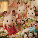 Sylvanian Families Chocolate Rabbit Family